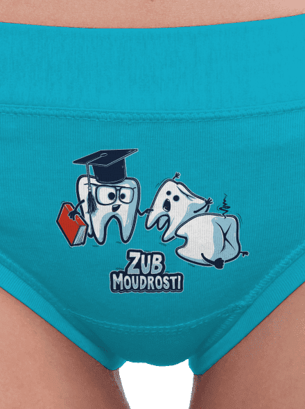 Zub moudrosti dámské kalhotky Turquoise