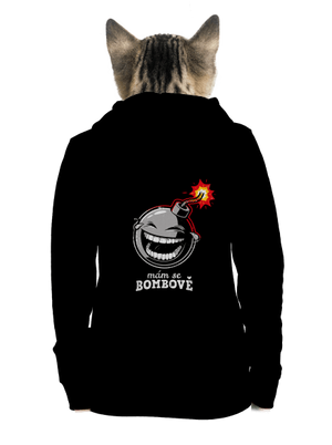 Mám se bombově dámská mikina na zip Black