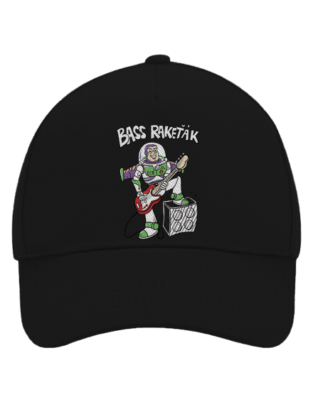 Bass Rakeťák kšiltovka baseballka Black