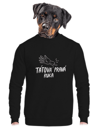 unisex mikina bez kapuce