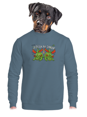 unisex mikina bez kapuce