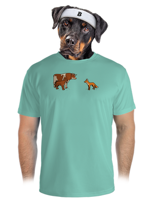 Vůl, pes a vulpes pánské sportovní tričko Mint Mal