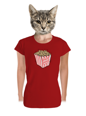 Popporn dámské tričko premium Red Mal