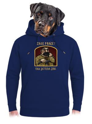 Zase práce? unisex mikina premium Navy