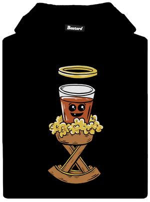 Panáček v jesličkách dětská mikina klokanka Black