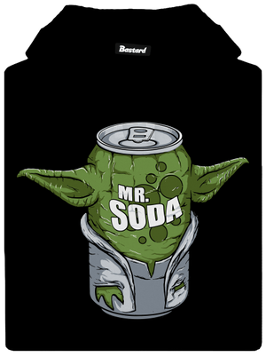 Mr. Soda pánská mikina klokanka Black