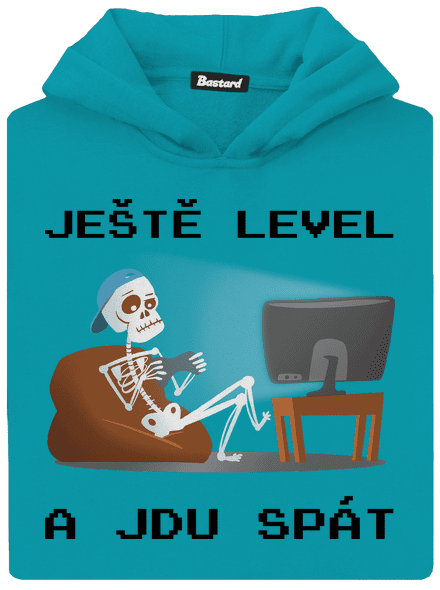 Ještě level dětská mikina klokanka Hawaiian Blue