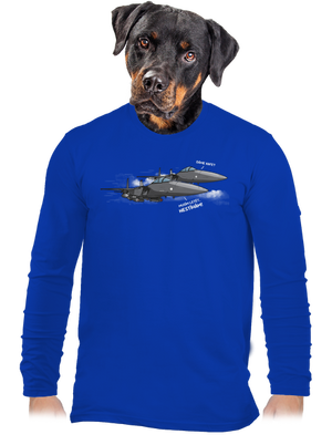 Stíhačka nestíhá pánské dlouhý rukáv Royal Blue