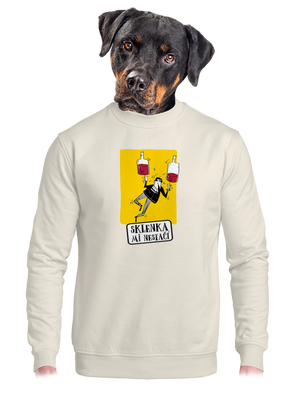 unisex mikina bez kapuce