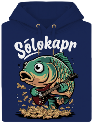 Sólokapr unisex mikina premium Navy