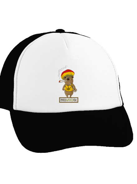 Medweedek kšiltovka truckerka Black cap