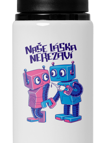 Roboti lahev na vodu White