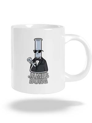 James Bong velký hrnek White