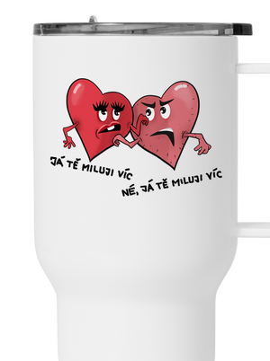 Srdíčka termohrnek White