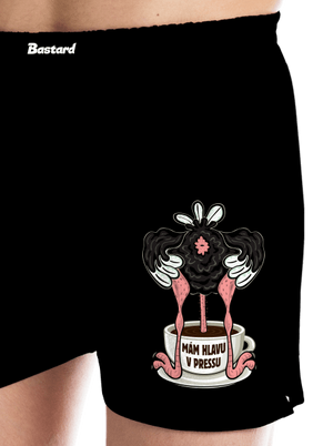 Mám hlavu v pressu pánské trenky Black