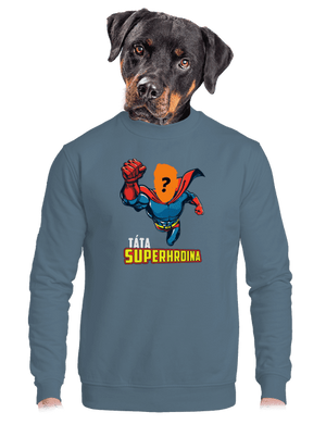 unisex mikina bez kapuce