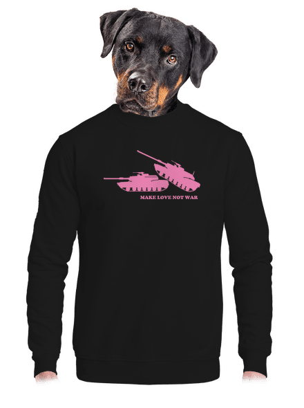 Tanky unisex mikina bez kapuce Black