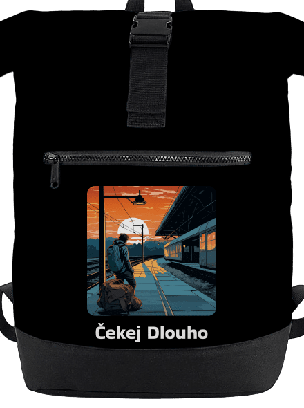 Čekej dlouho batoh Black
