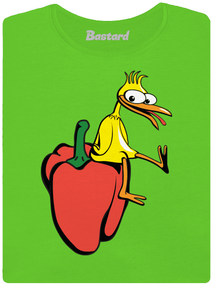 Kuře na paprice dámské tričko Apple Green