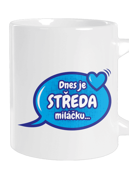 Dnes je středa velký hrnek White