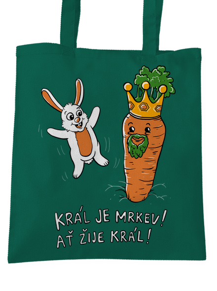 Král je mrkev, ať žije král taška Bottle Green WM