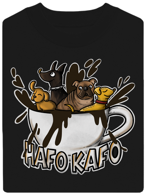 Hafo kafo unisex mikina bez kapuce Black