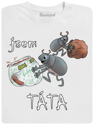 Jsem táta a máma dětské tričko White