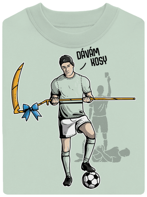 Dávám kosy unisex mikina bez kapuce Blush Mint