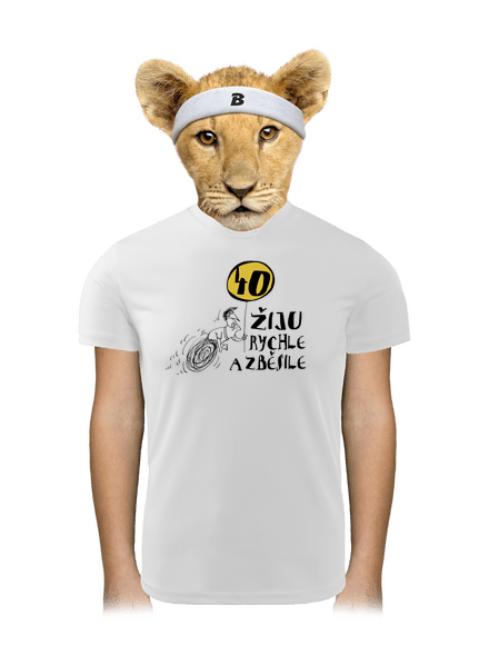 Žiju rychle a zběsile dětské sportovní tričko White