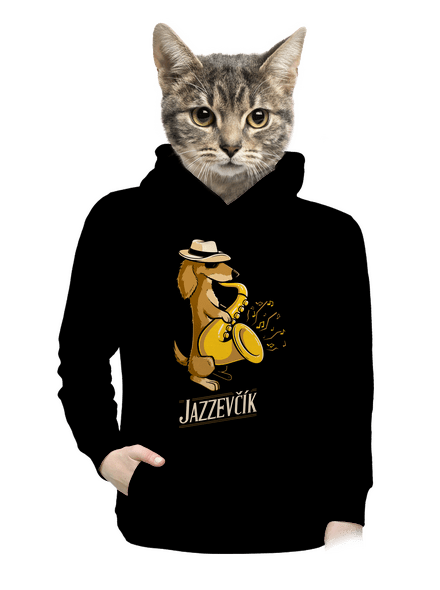 Jazzevčík dámská mikina klokanka Black