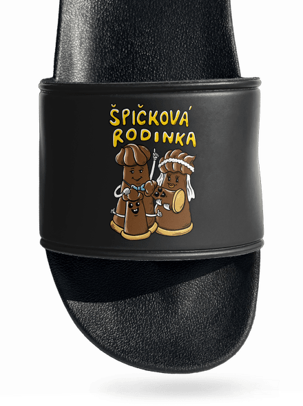 Špičková rodina II pantofle Black