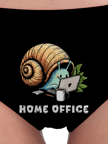 Šnekův home office dámské kalhotky Black