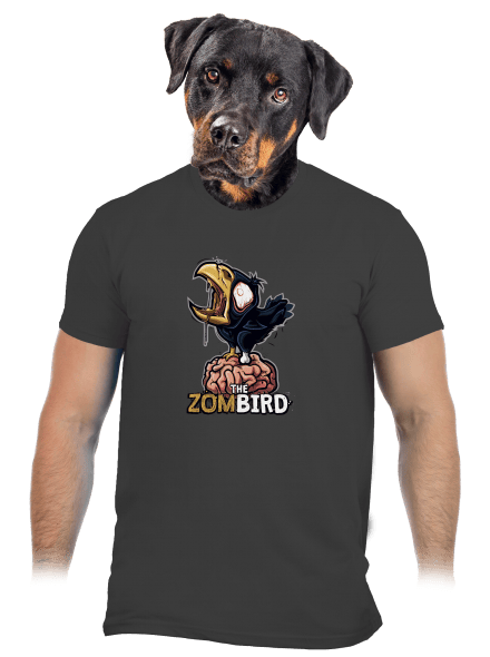 Zombird pánské tričko Dark Grey