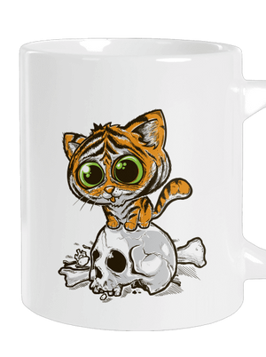 Tygřík velký hrnek White