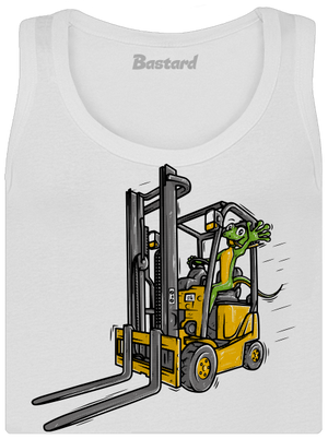 Ještěrka  dámské tílko klasické White