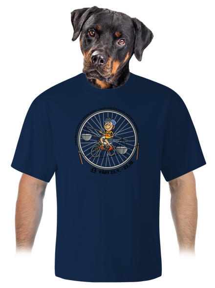 Cyklistický horoskop: Váhy unisex tričko oversized Midnight Blue
