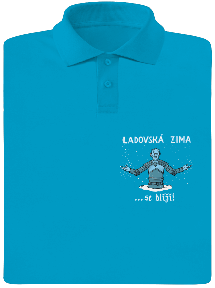 Ladovská zima se blíží pánská polokošile Blue Atol