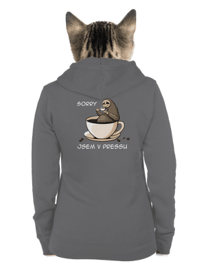 V pressu dámská mikina na zip Steel Gray