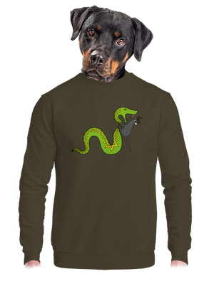 unisex mikina bez kapuce