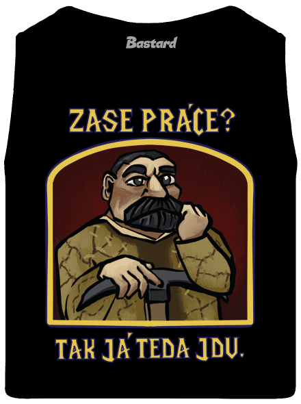 Zase práce? pánské tílko Black