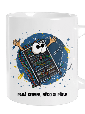 Padá server velký hrnek White