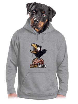 Zombird pánská mikina klokanka Light Melange