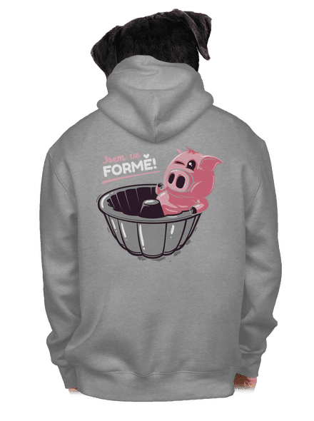 Ve formě pánská mikina na zip Light Melange