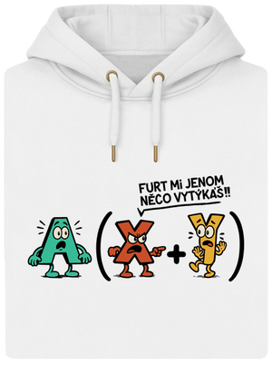 Vytýkání před závorku unisex mikina premium Snowwhite