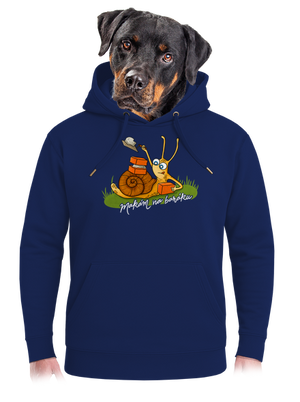 Makám na baráku unisex mikina premium Navy