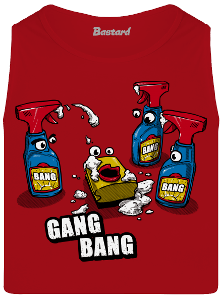 Gang bang pánské tílko Red