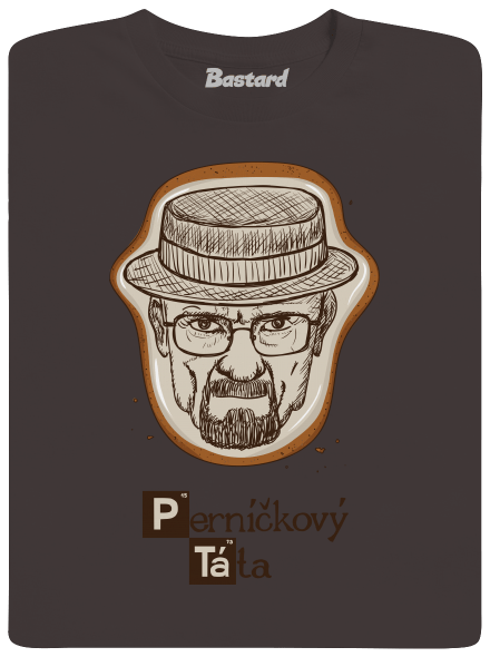 Perníčkový táta a Perníček pánské dlouhý rukáv Bear Brown