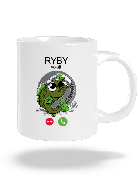 Ryby volají velký hrnek White