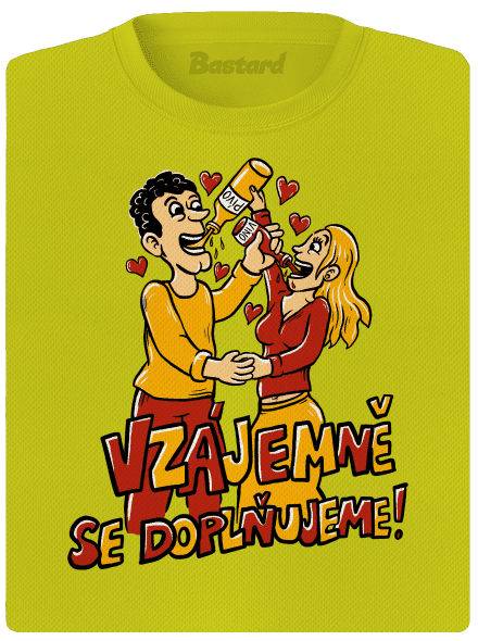 Vzájemně se doplňujeme dámské sportovní tričko Neon Yellow