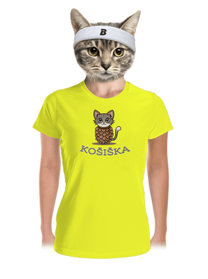 Košiška dámské sportovní tričko Neon Yellow